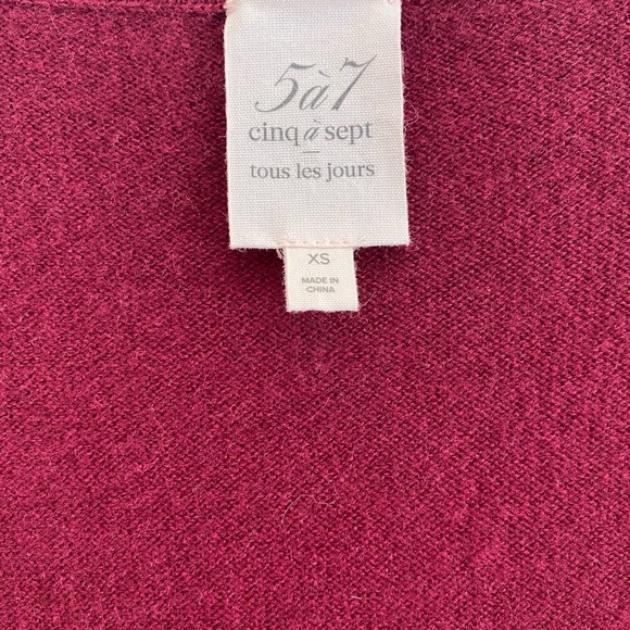 Cinq a Sept Adiella Ruffled Cashmere Sweater - Picture 7 of 11